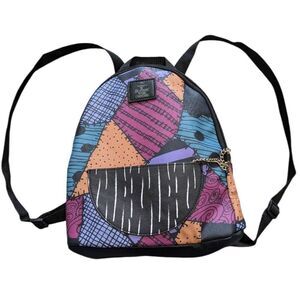 Disney Nightmare before Christmas black Multicolor patchwork small backpack bag